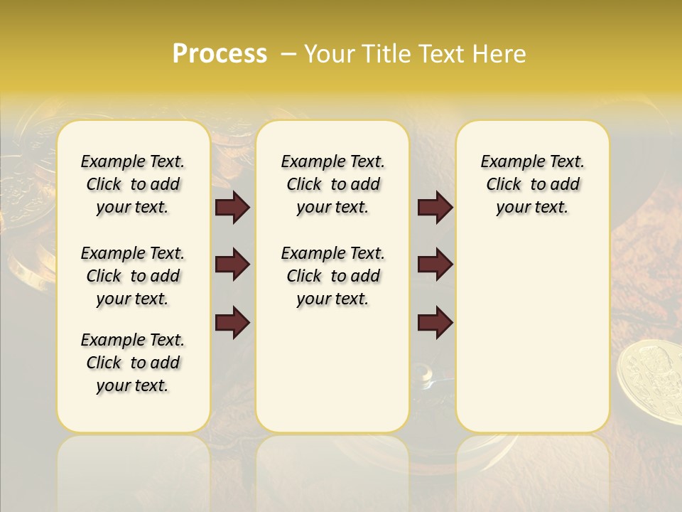 Gold Coins PowerPoint Template