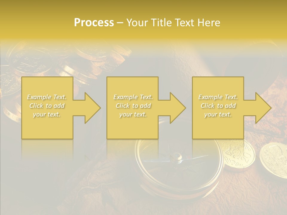 Gold Coins PowerPoint Template