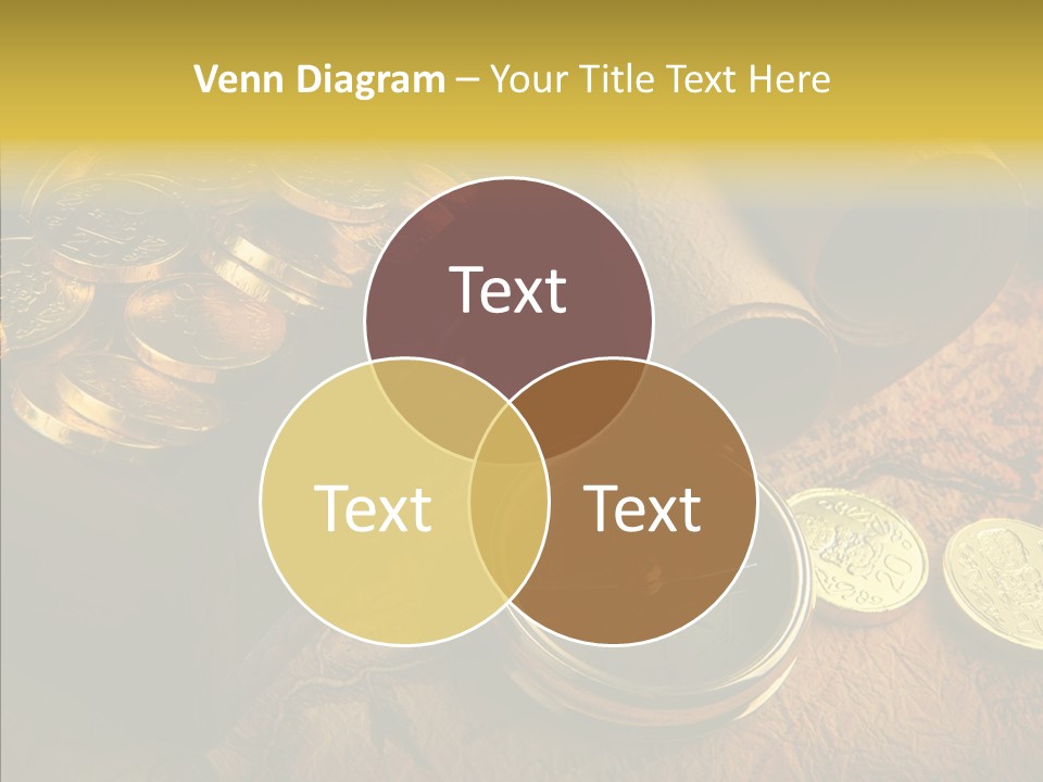 Gold Coins PowerPoint Template