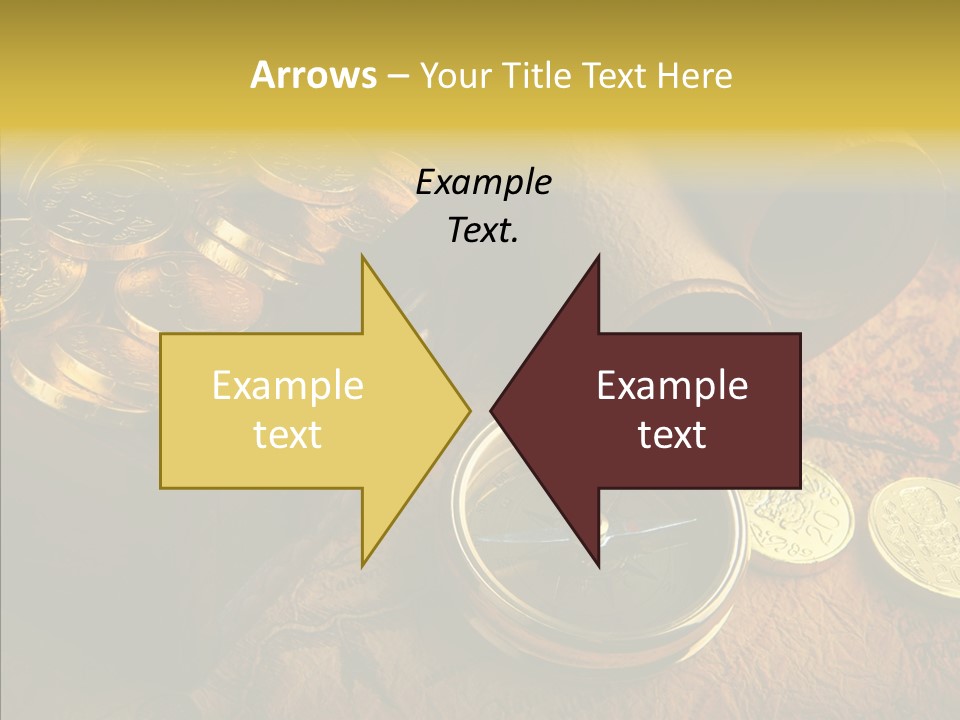 Gold Coins PowerPoint Template