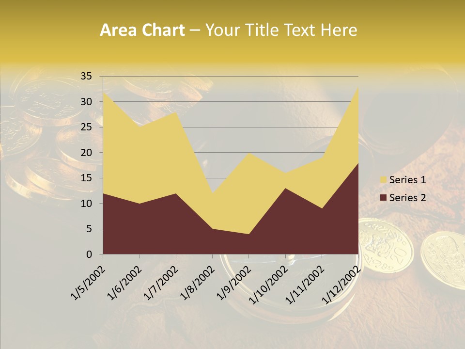 Gold Coins PowerPoint Template