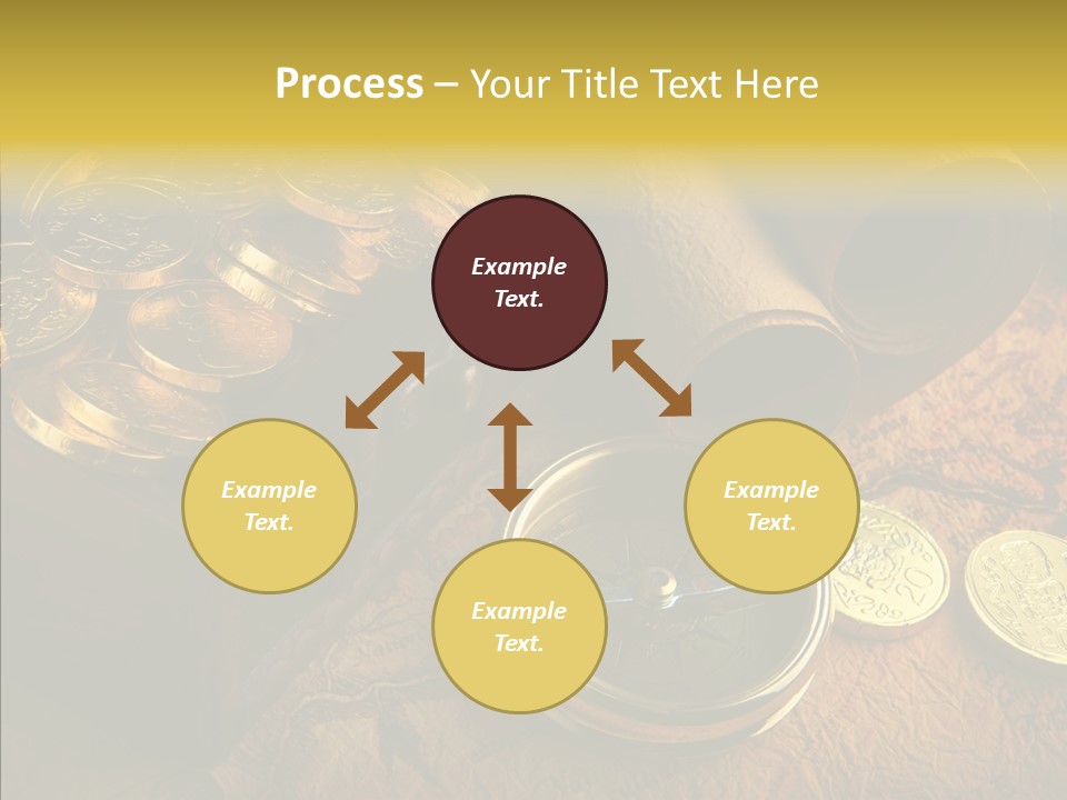 Gold Coins PowerPoint Template