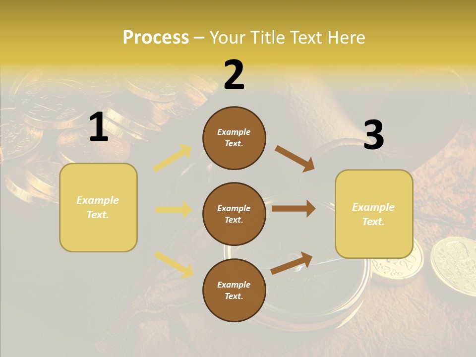 Gold Coins PowerPoint Template