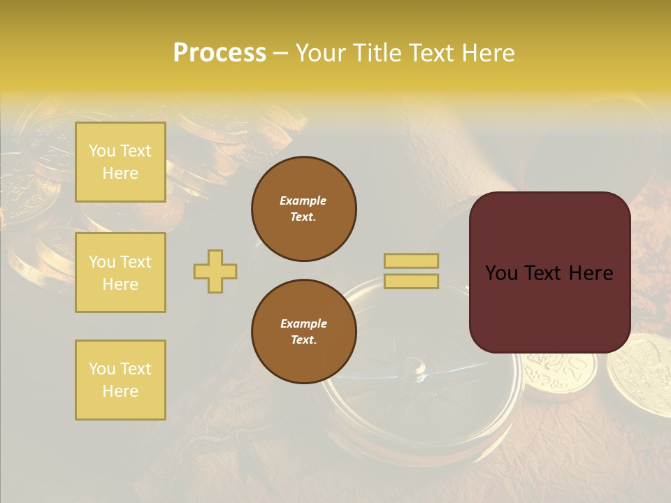 Gold Coins PowerPoint Template