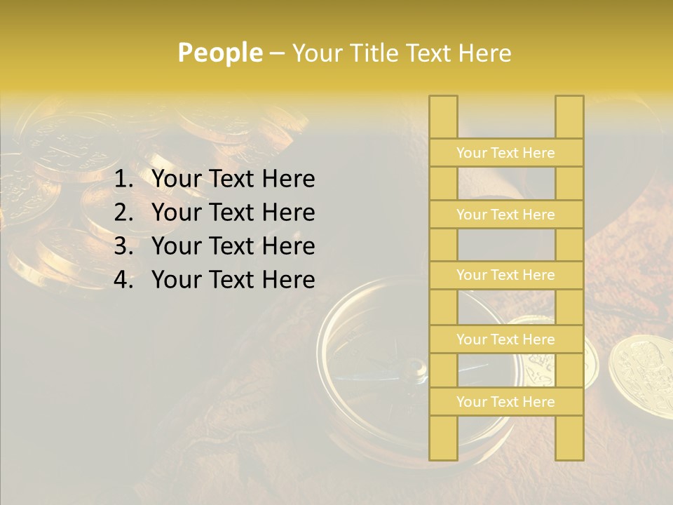 Gold Coins PowerPoint Template