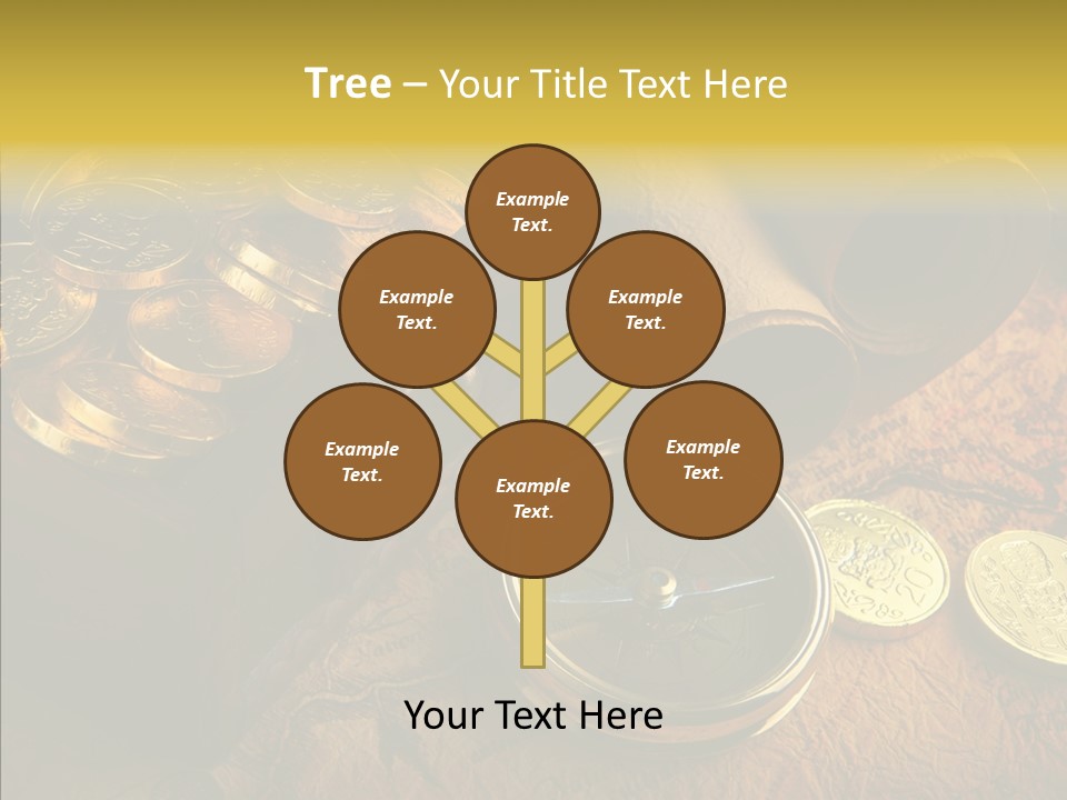 Gold Coins PowerPoint Template