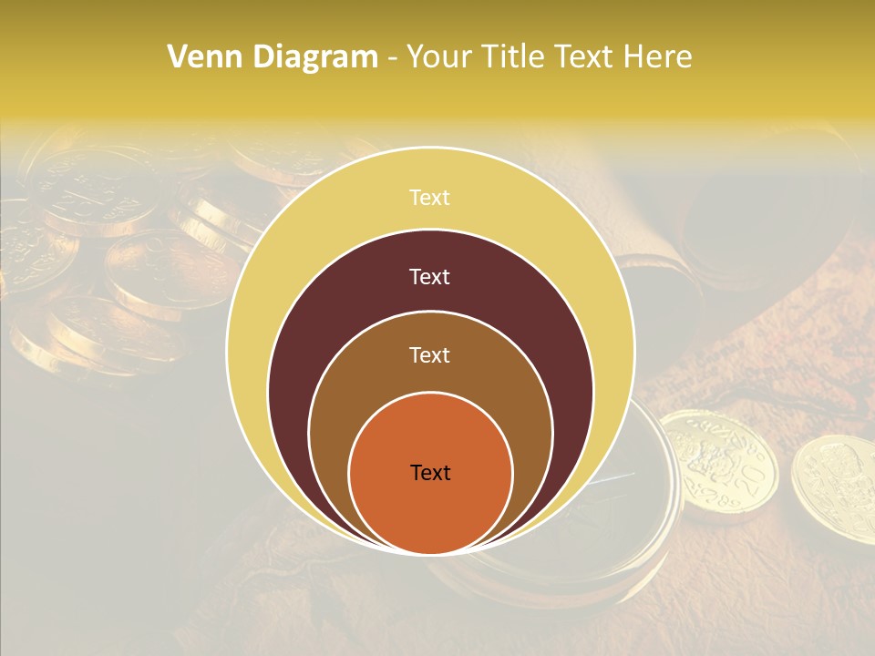 Gold Coins PowerPoint Template