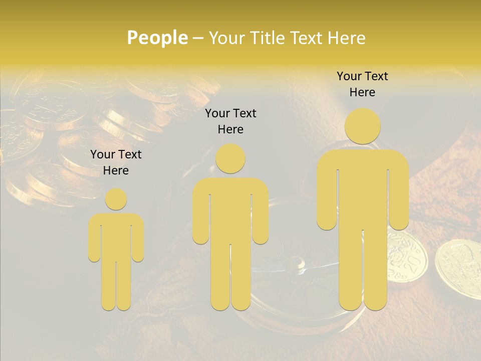 Gold Coins PowerPoint Template
