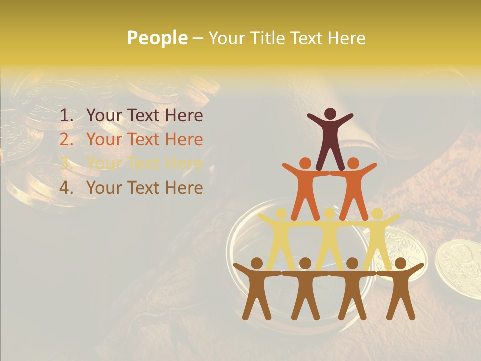 Gold Coins PowerPoint Template