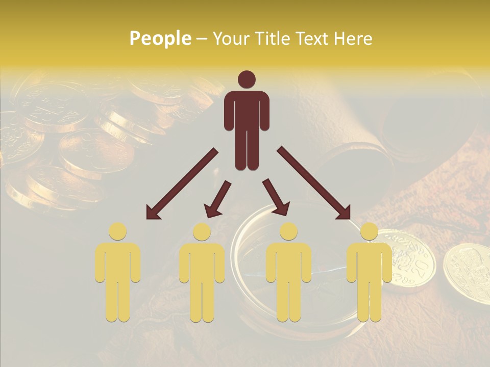Gold Coins PowerPoint Template