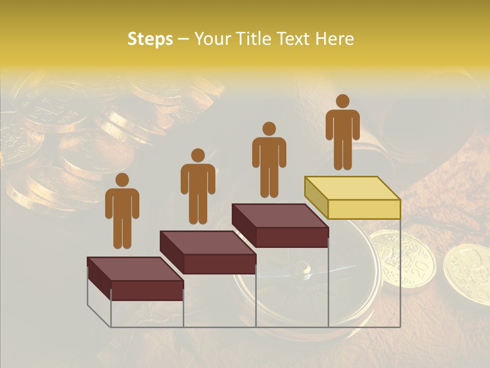 Gold Coins PowerPoint Template