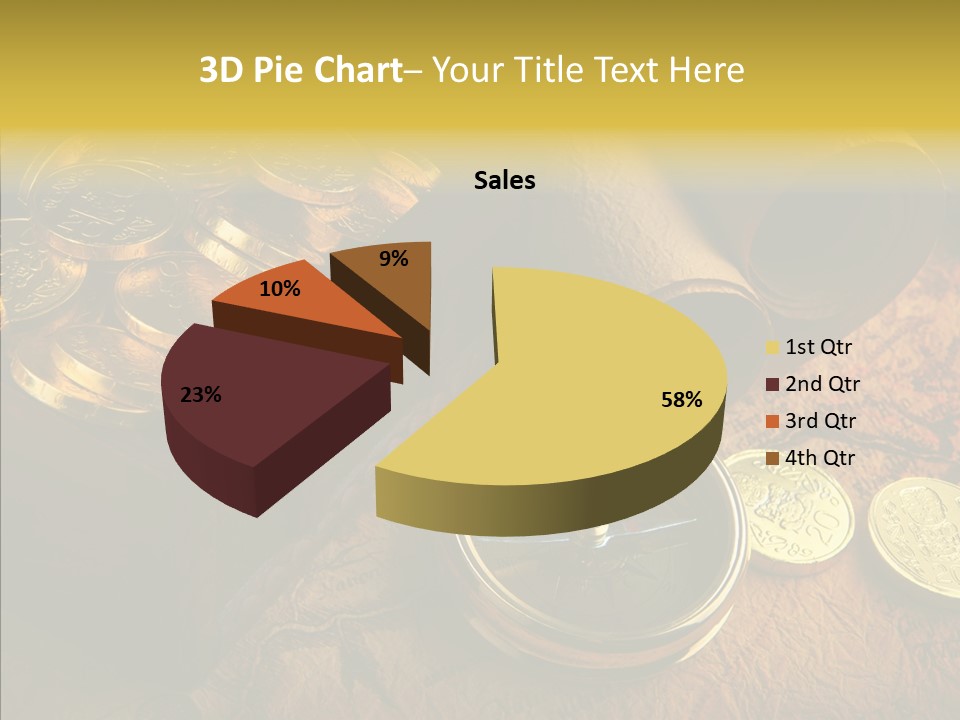 Gold Coins PowerPoint Template