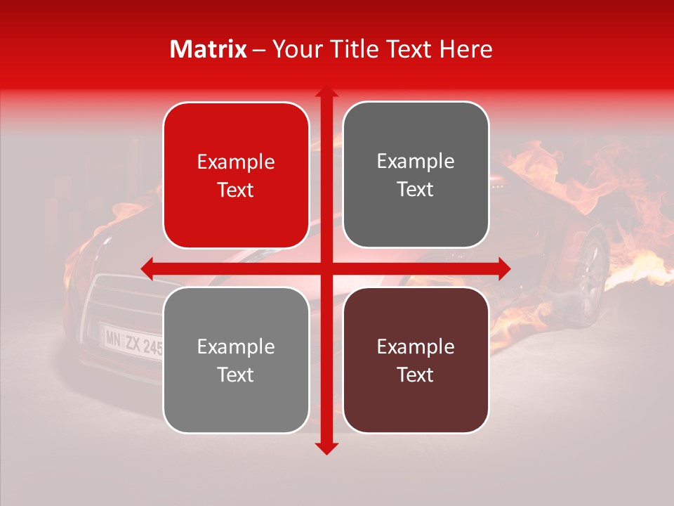 Fire Car PowerPoint Template
