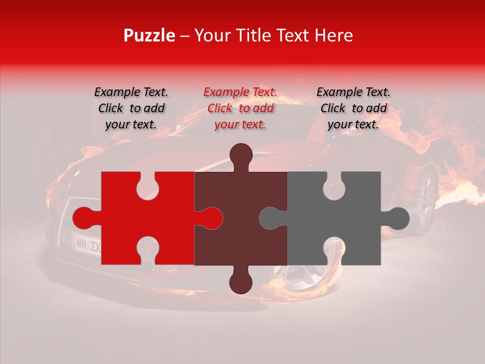 Fire Car PowerPoint Template