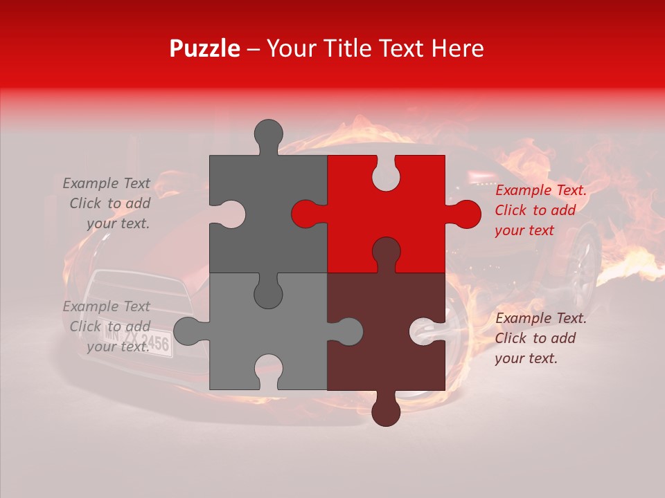 Fire Car PowerPoint Template