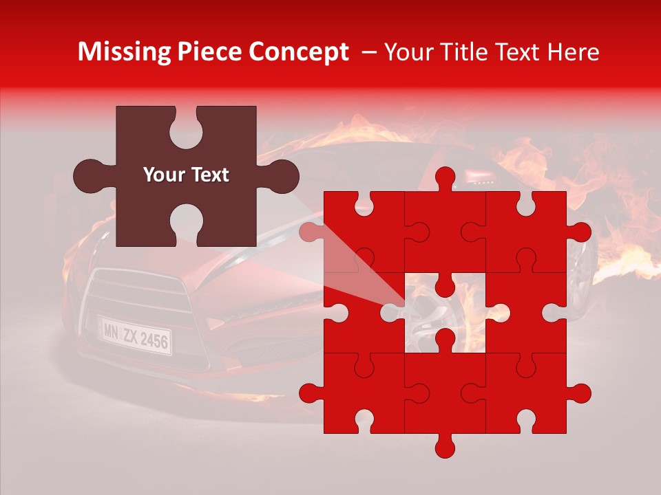 Fire Car PowerPoint Template
