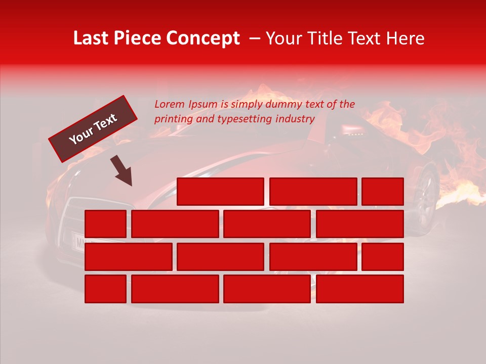 Fire Car PowerPoint Template