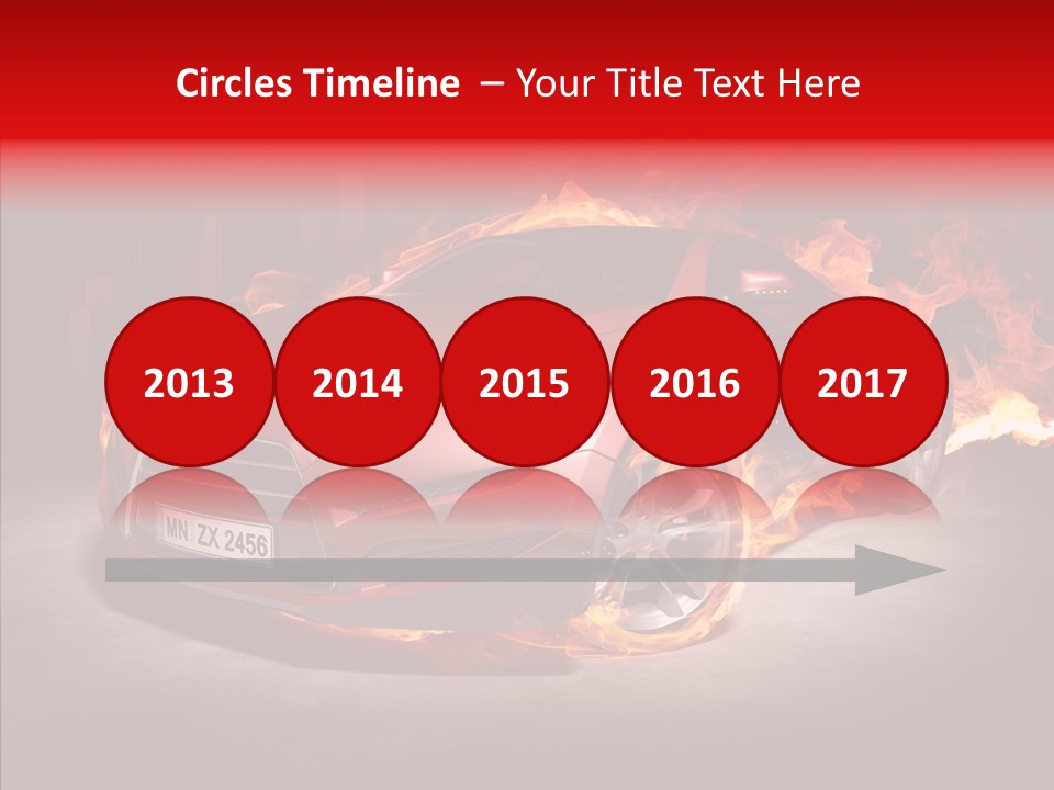 Fire Car PowerPoint Template