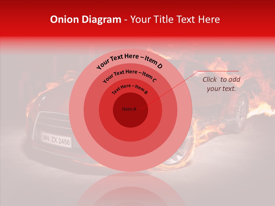 Fire Car PowerPoint Template