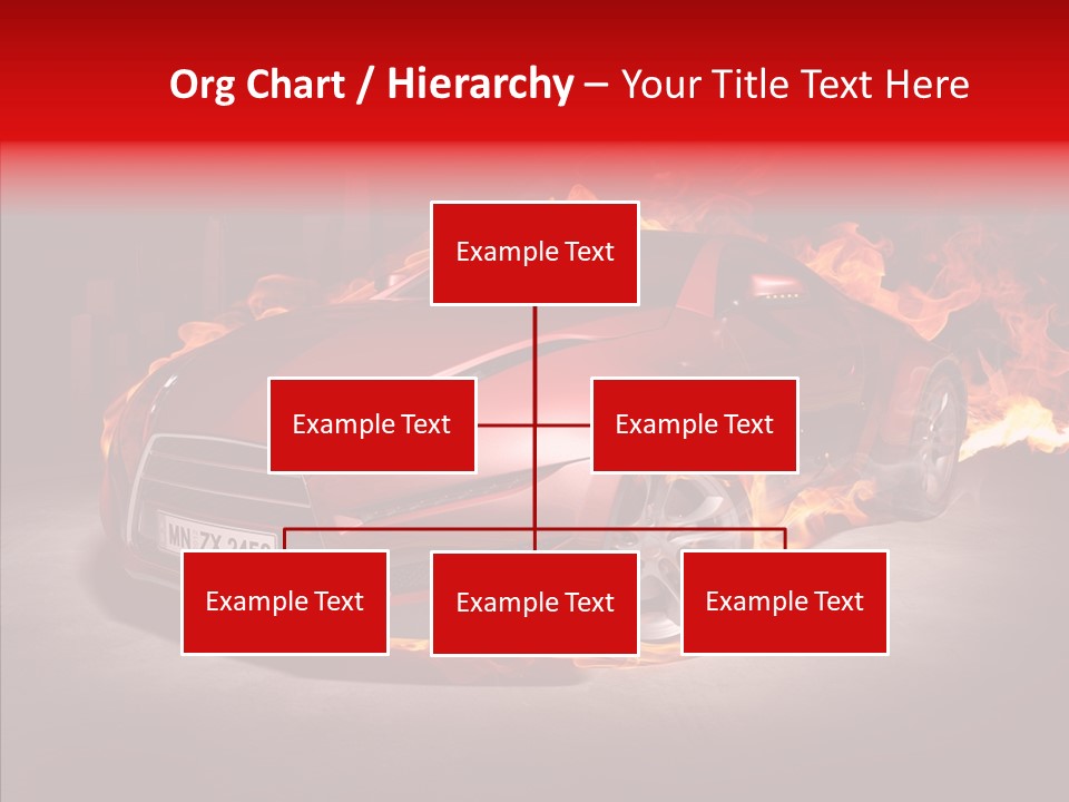 Fire Car PowerPoint Template