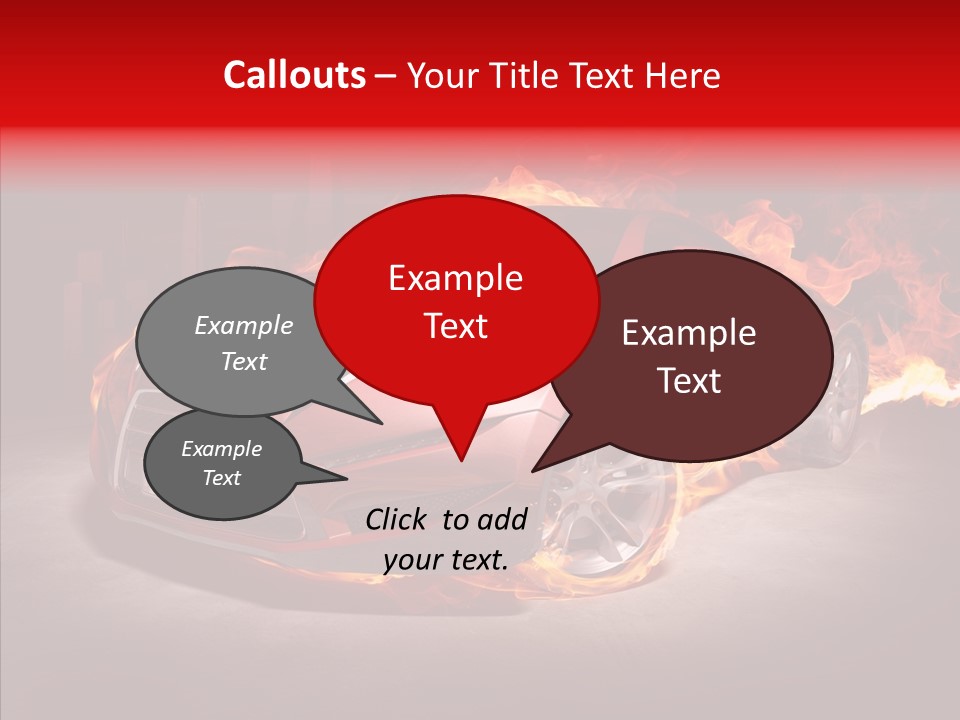 Fire Car PowerPoint Template