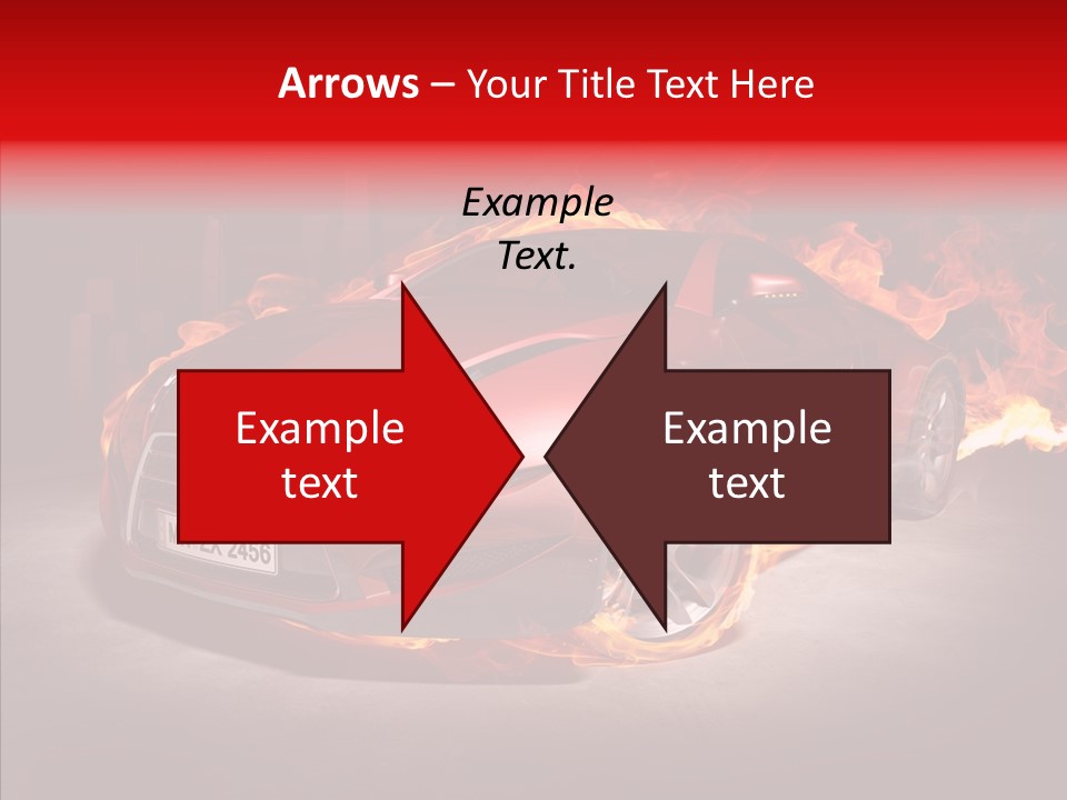 Fire Car PowerPoint Template