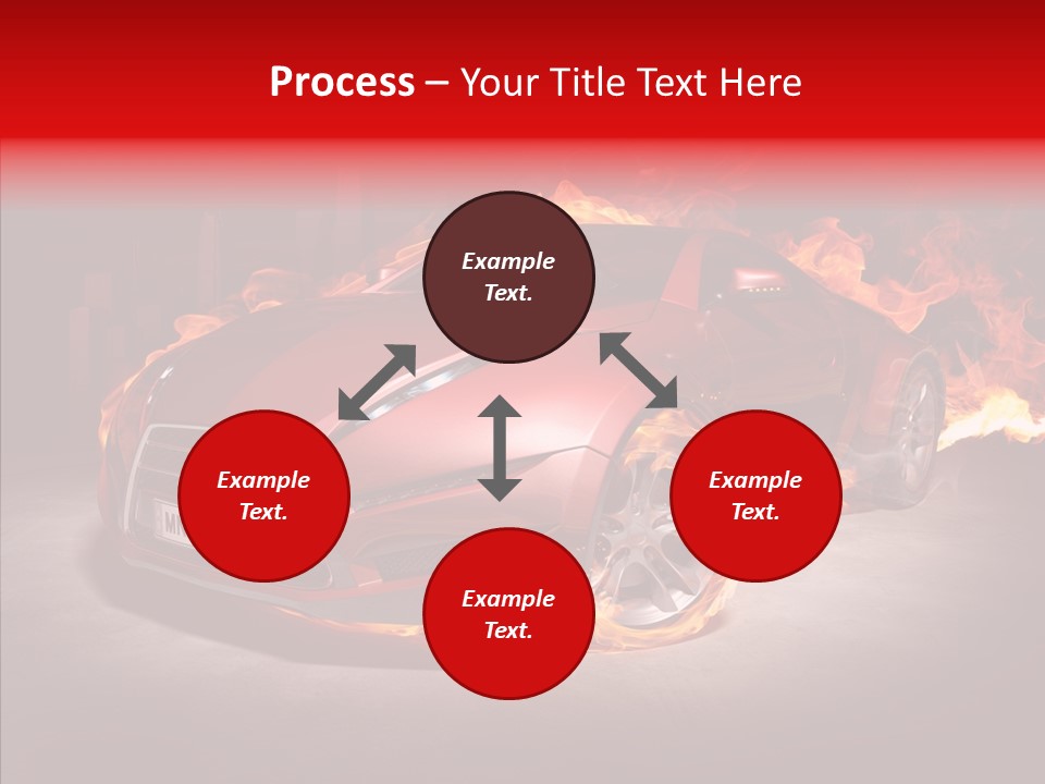 Fire Car PowerPoint Template