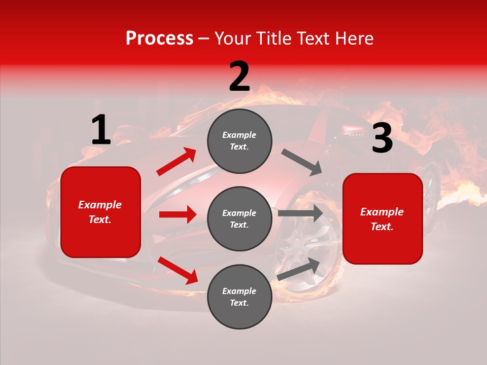 Fire Car PowerPoint Template