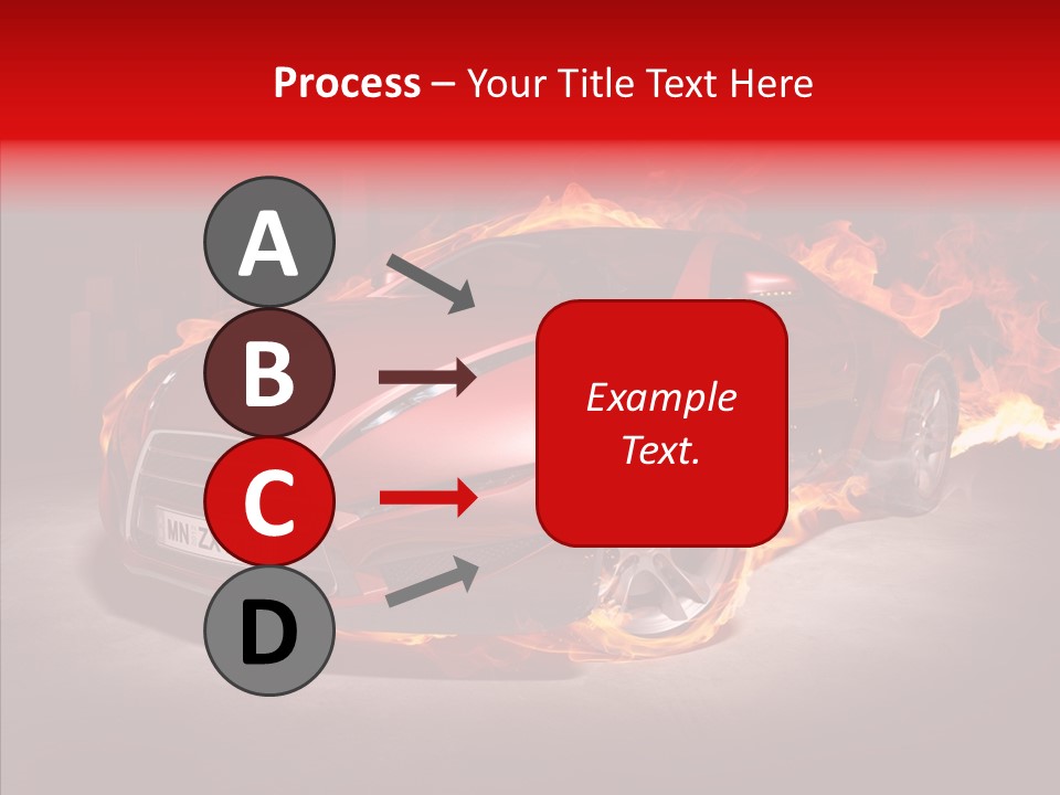 Fire Car PowerPoint Template