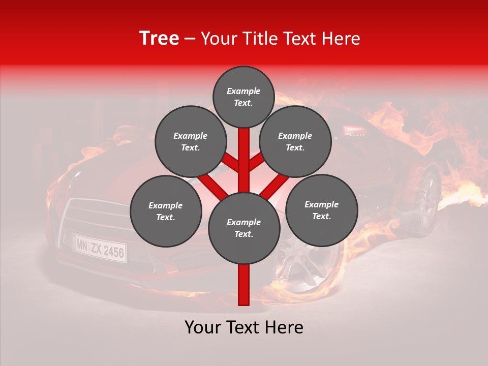 Fire Car PowerPoint Template