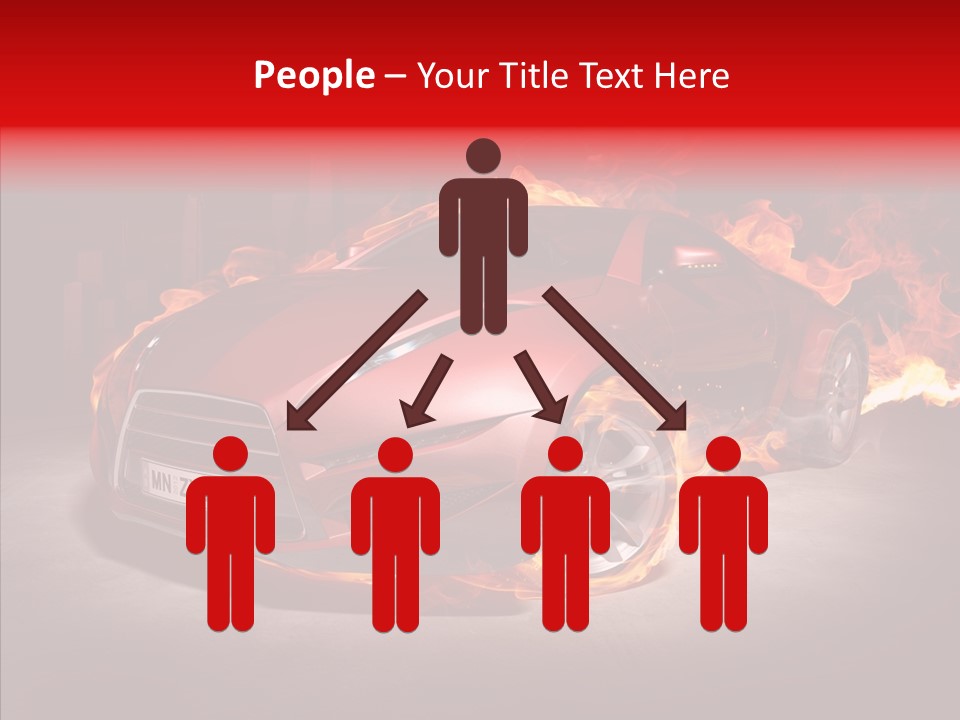 Fire Car PowerPoint Template