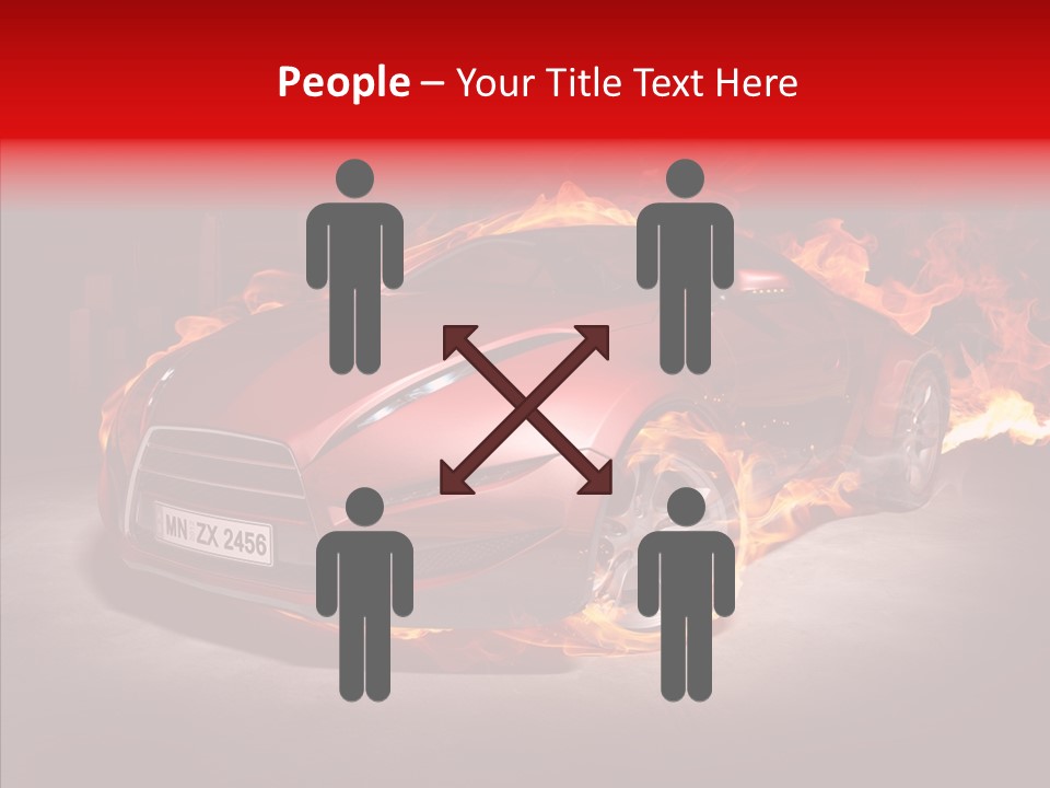 Fire Car PowerPoint Template