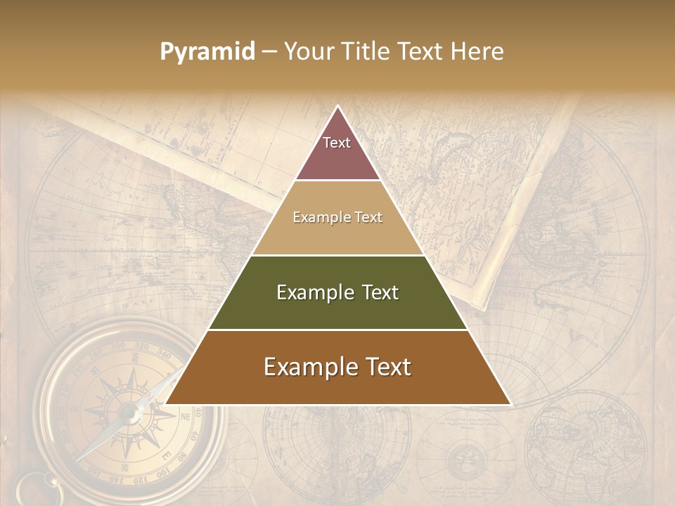 Old Map And Compass PowerPoint Template