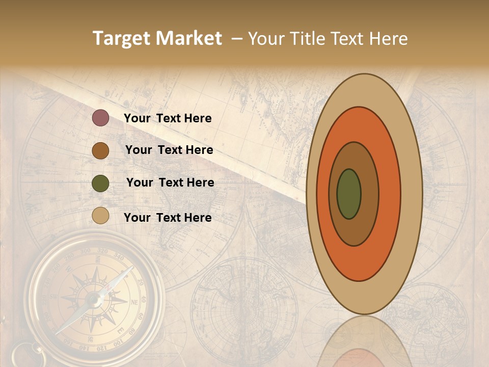 Old Map And Compass PowerPoint Template