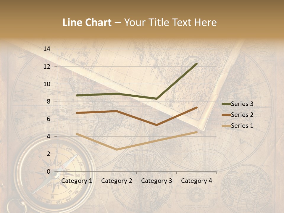 Old Map And Compass PowerPoint Template