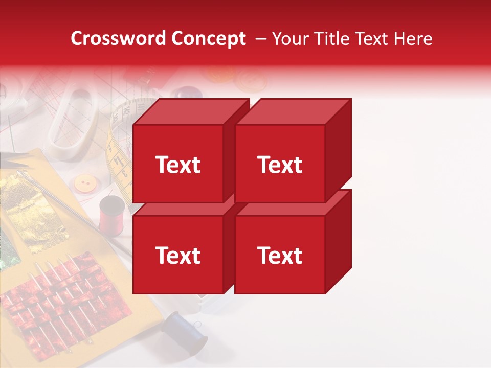 Sewing Tools PowerPoint Template