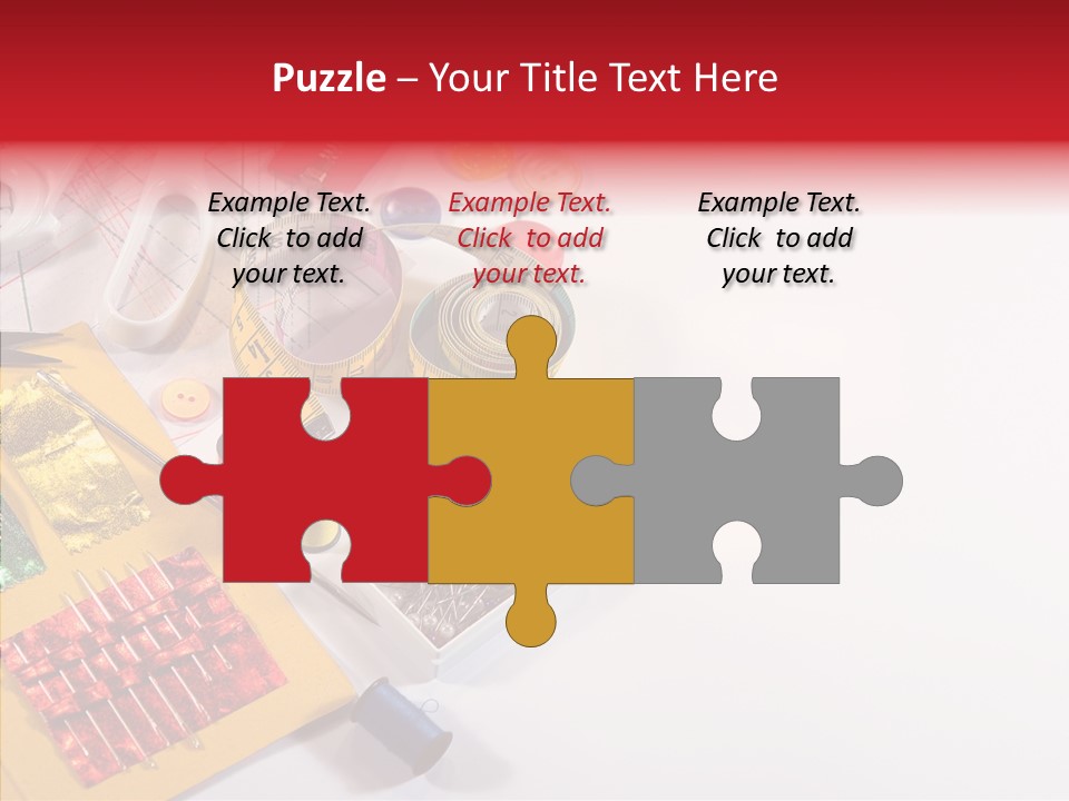 Sewing Tools PowerPoint Template