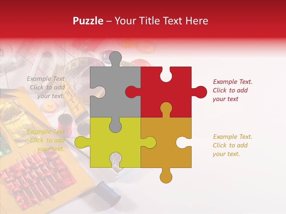 Sewing Tools PowerPoint Template