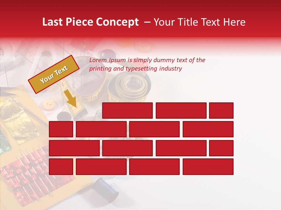 Sewing Tools PowerPoint Template