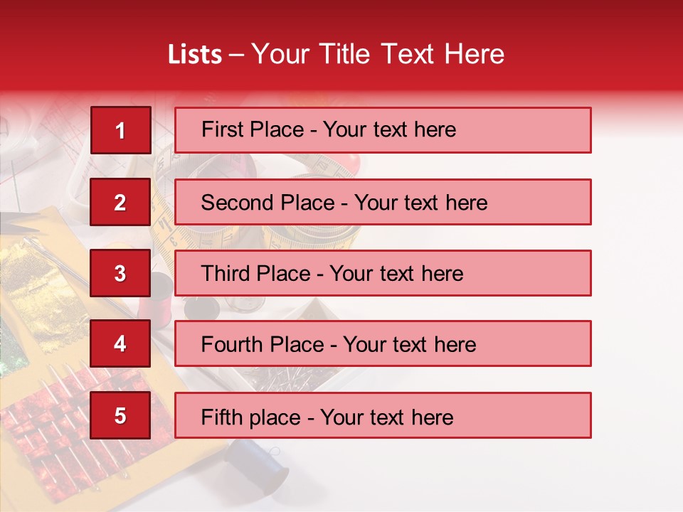 Sewing Tools PowerPoint Template