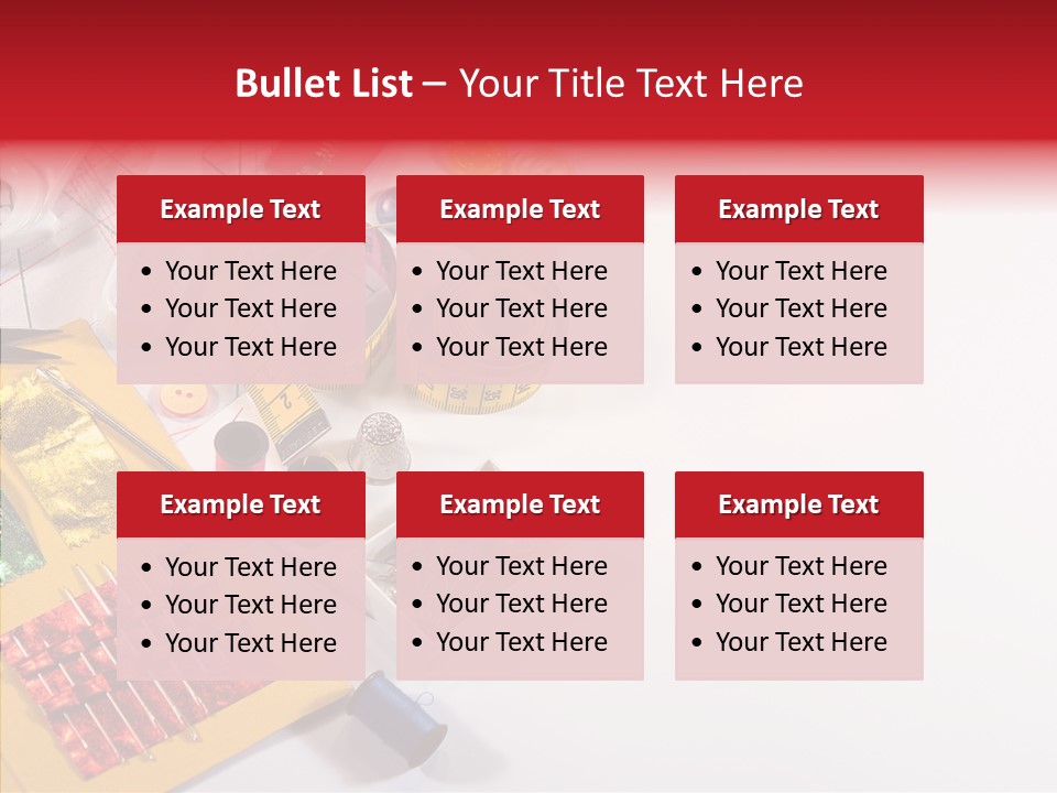 Sewing Tools PowerPoint Template