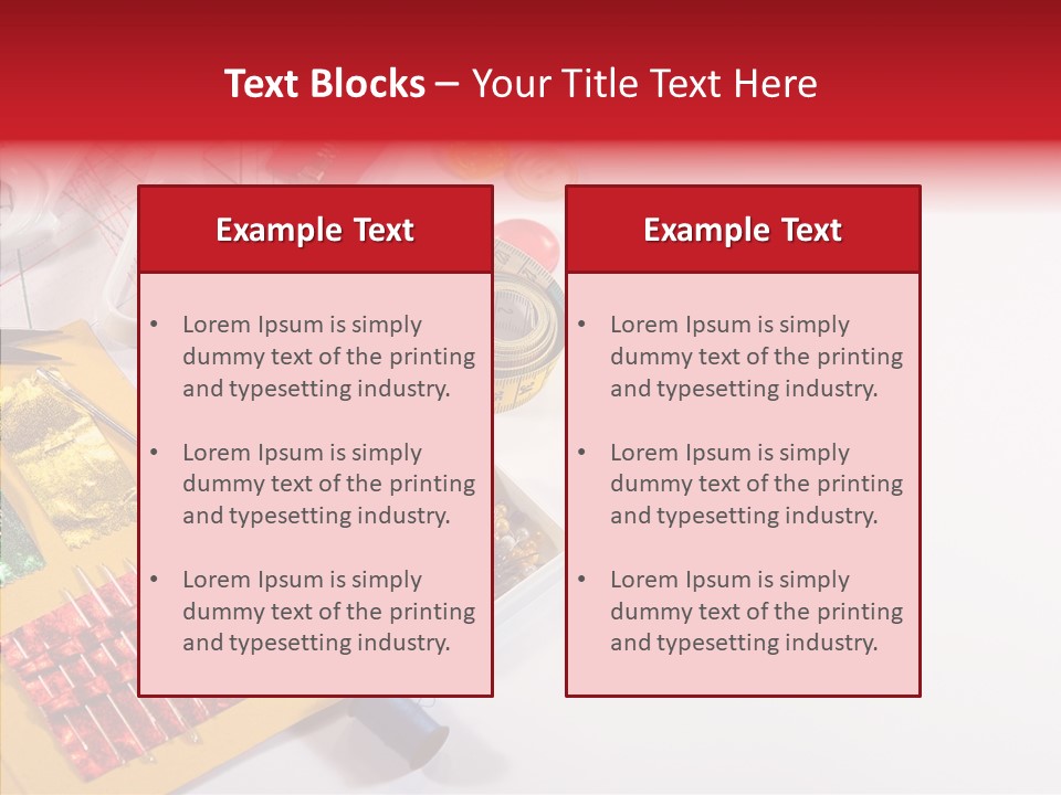 Sewing Tools PowerPoint Template