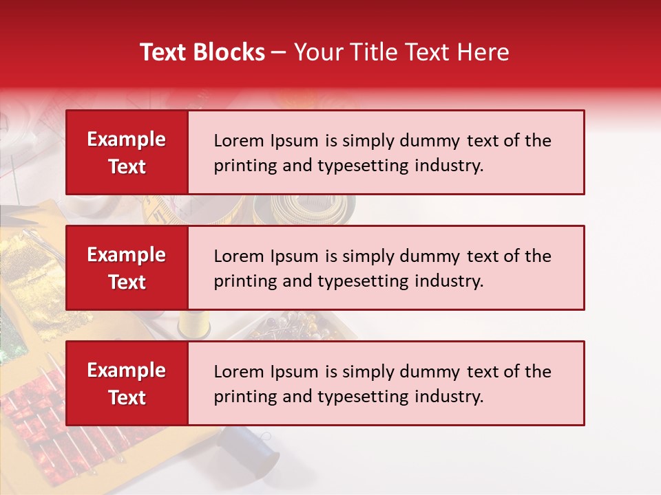 Sewing Tools PowerPoint Template