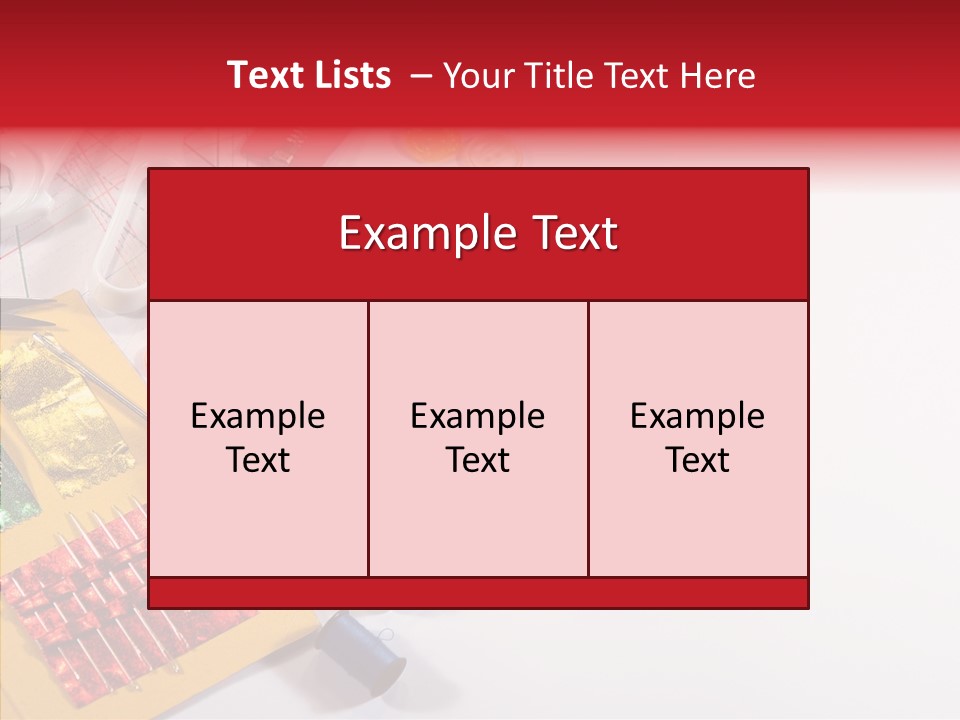 Sewing Tools PowerPoint Template