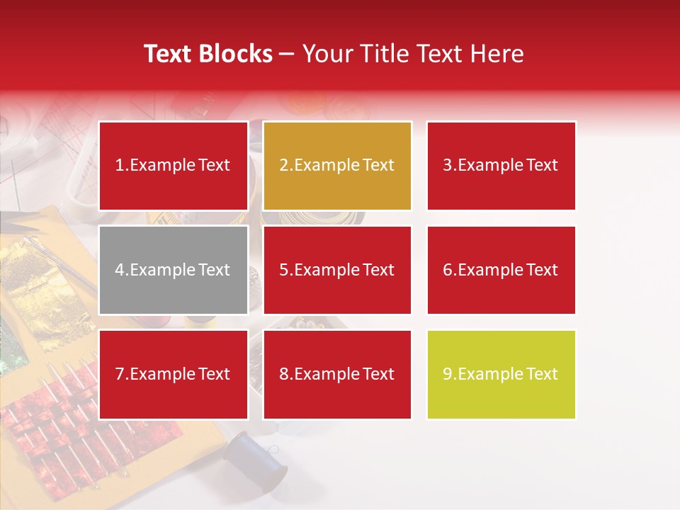 Sewing Tools PowerPoint Template