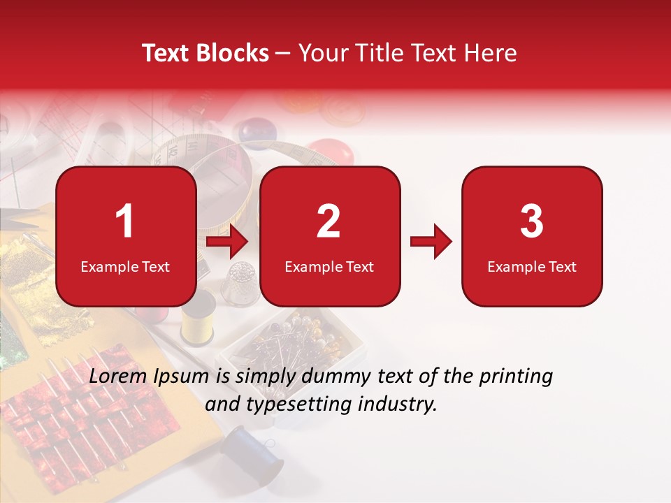 Sewing Tools PowerPoint Template