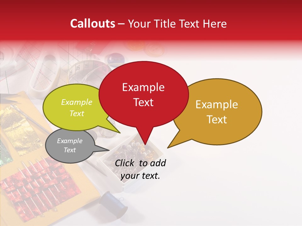 Sewing Tools PowerPoint Template