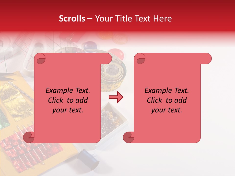 Sewing Tools PowerPoint Template