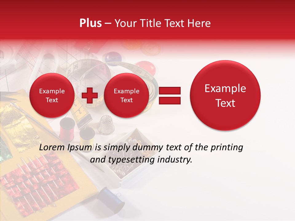 Sewing Tools PowerPoint Template