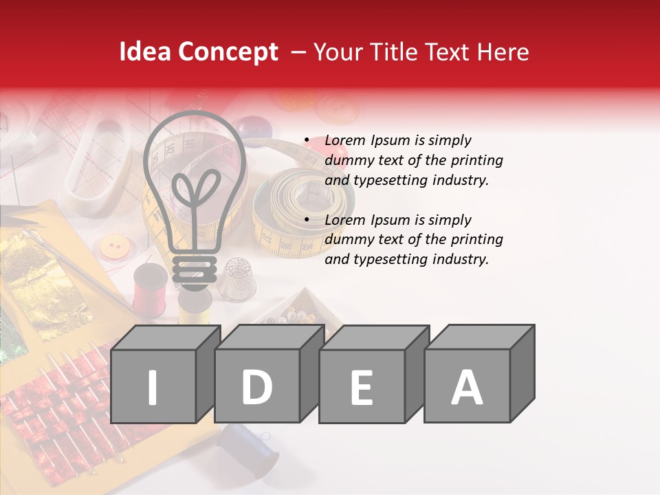 Sewing Tools PowerPoint Template